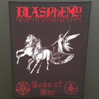 Blasphemy "Gods of War" Black/White/Red Back Patch